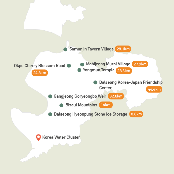 Dalseong tour map